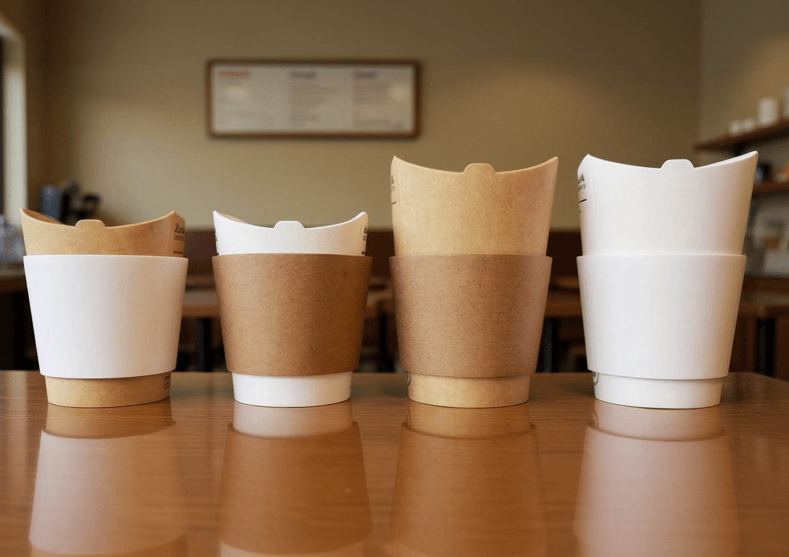 Luvas térmicas para copos sustentáveis, proteção térmica e conforto ao segurar bebidas quentes